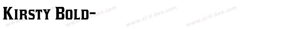 Kirsty Bold字体转换
